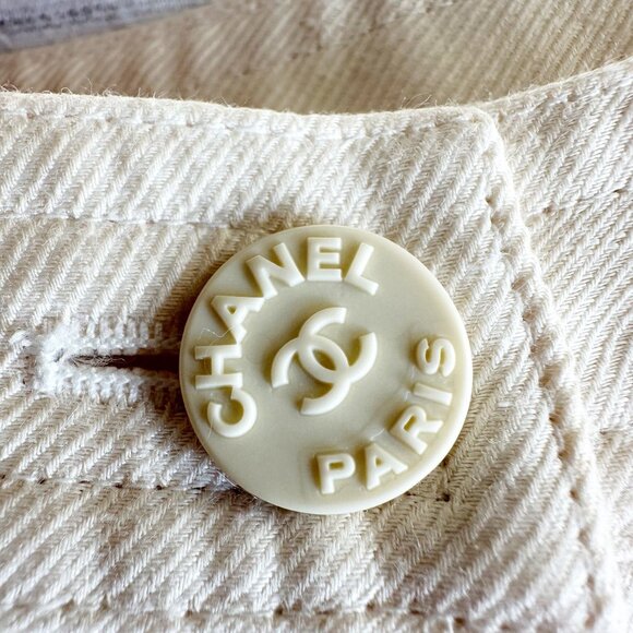 CHANEL Vintage Linen Wool Silk Pleated Trouser Pants - Picture 4 of 16